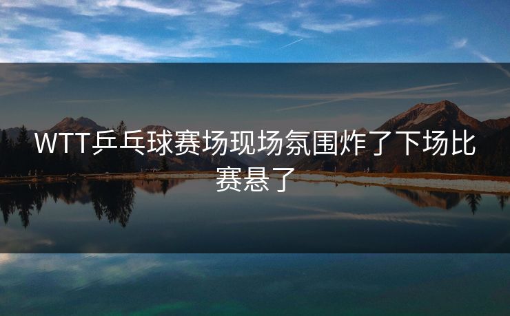 WTT乒乓球赛场现场氛围炸了下场比赛悬了